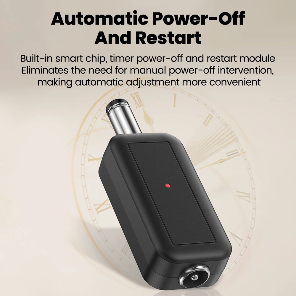 DC WiFi Auto Reboot Router Router 24H Automatic Power Off Reset Tool 5.5x2.1mm Restart Control Line 5V-24V