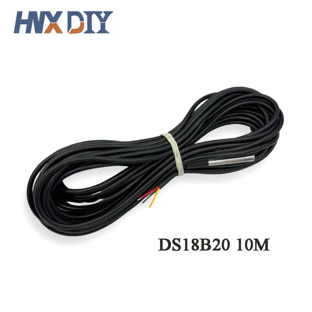 DS18B20 10M Waterproof Digital Temperature Temp Sensor Cable Probe 18b20 10 Meter Cable Probe Temperature Sensors DS18B20 10M Waterproof Digital Temperature Temp Sensor Cable Probe 18b20 10 Meter Cable Probe Temperature Sensors