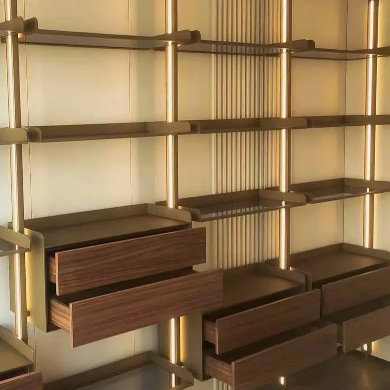 

Светлый колонный светильник для гардеробной, черный, серый