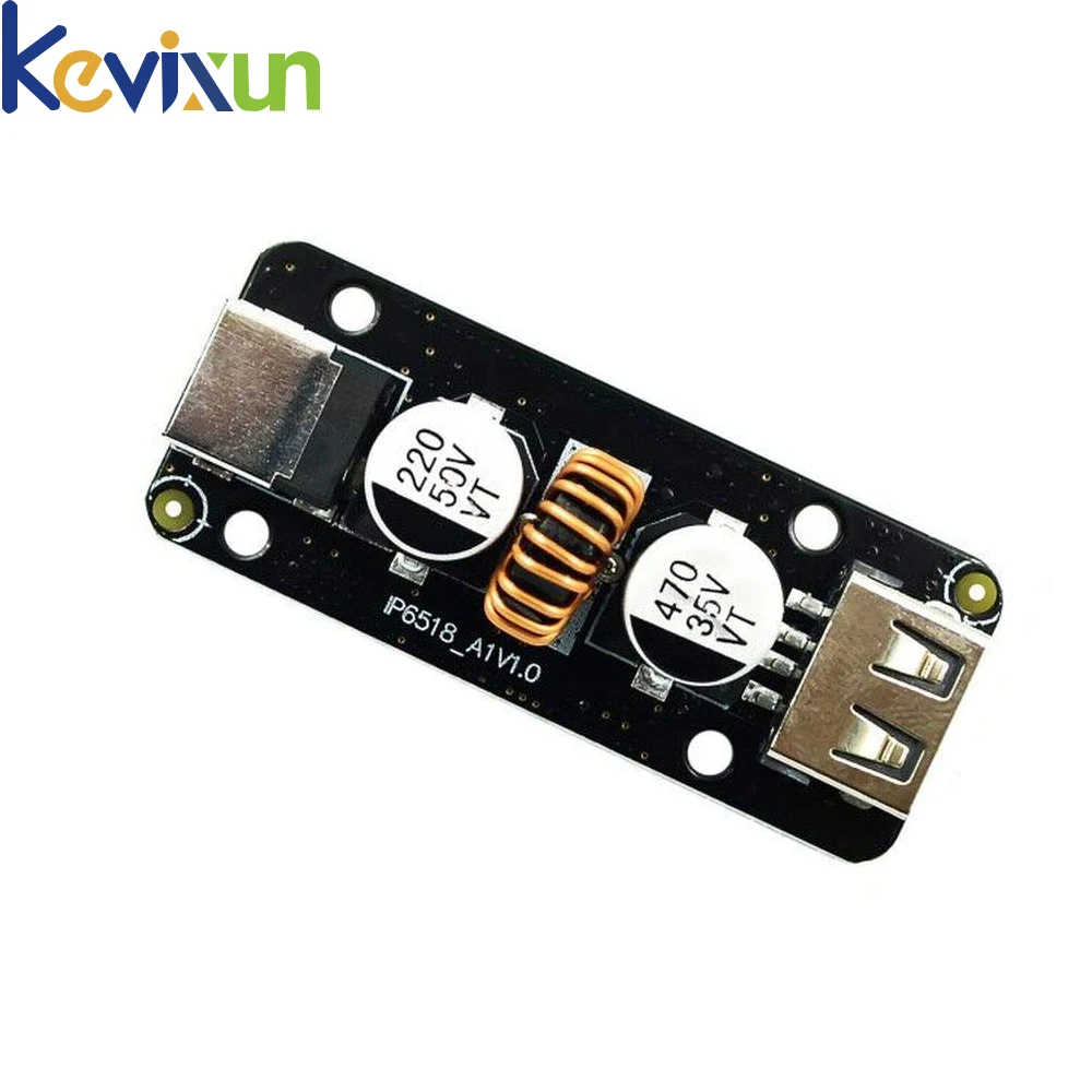 45W 12V/24V DC to USB Type C PD & Type A QC3.0 DC Fast Charge Step-Down Buck Power Adapter IP6518