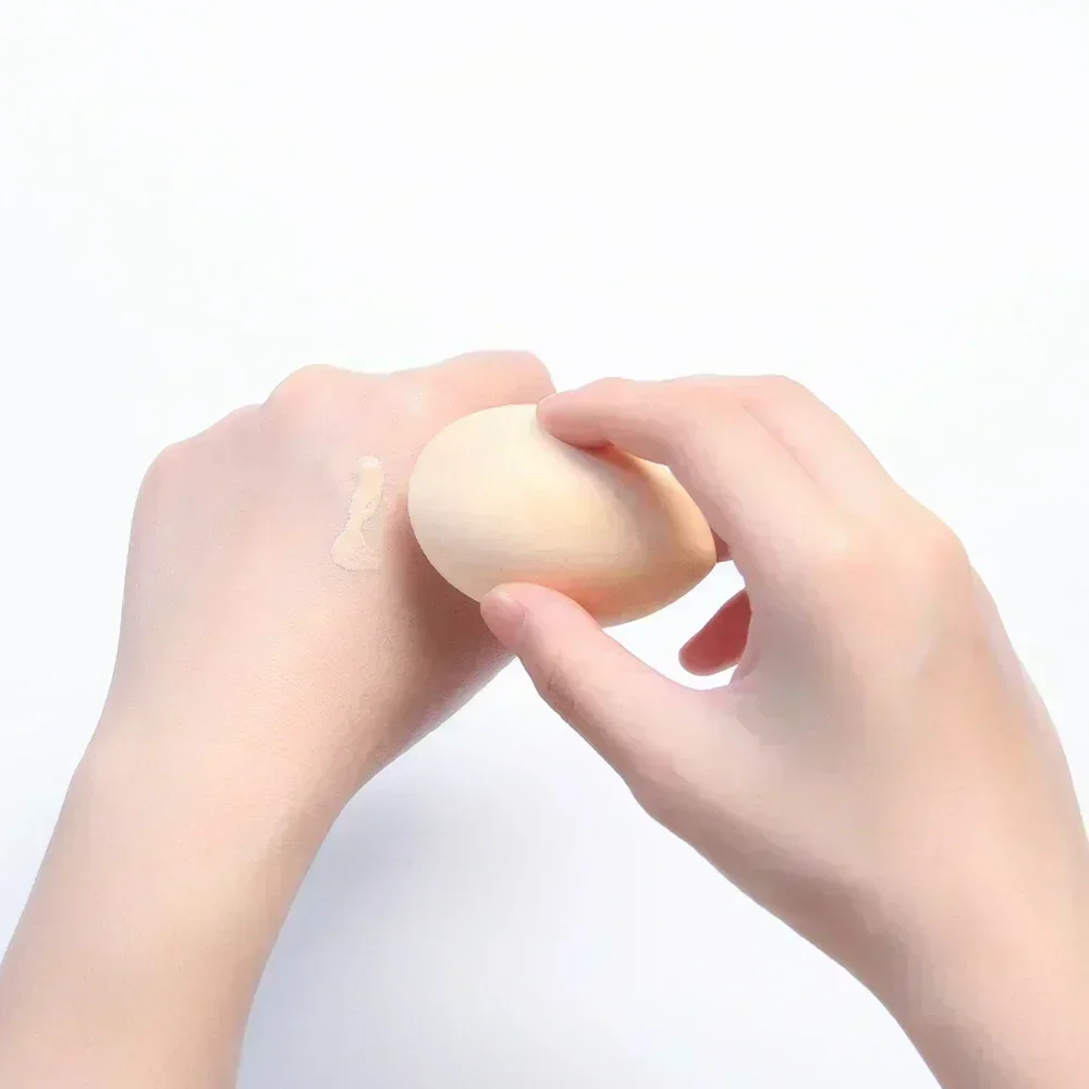 Un juego de huevos de belleza grande y pequeño, esponja cosmética con forma de gota de agua, juegos de esponjas de huevos de maquillaje súper suaves, uso en seco y húmedo, herramientas de maquillaje para mujeres