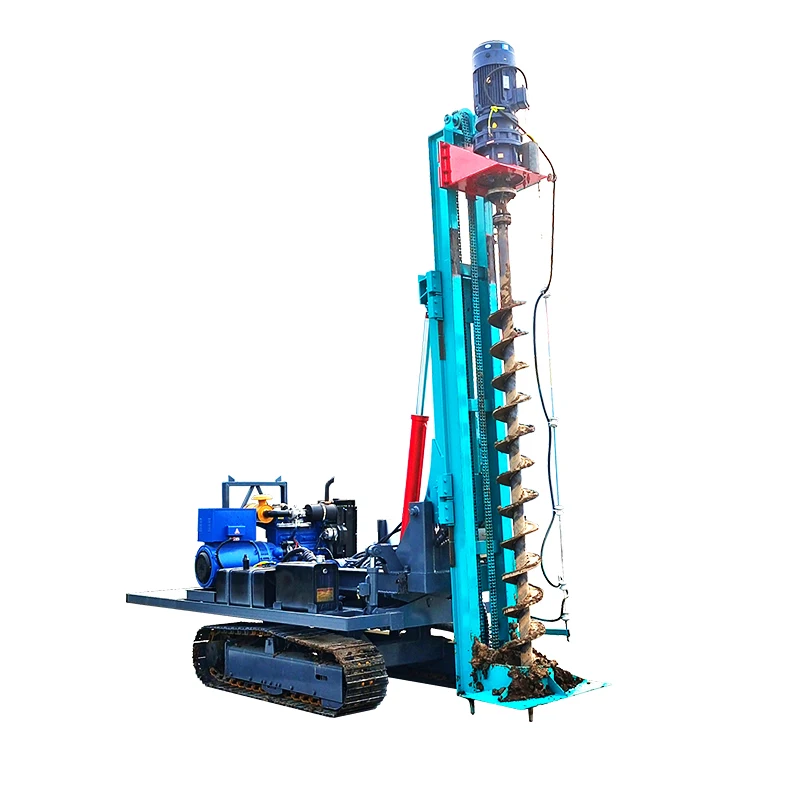 Hydraulic Highway Pile Driver Drilling Efficiency Guardrail Pile Driver Machine