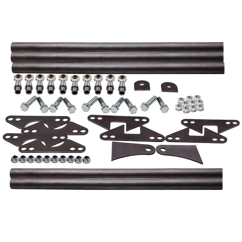 Universal New Weld On Parallel 4 Link Suspension Kit For Hot Rod Rat Truck Car 24 Bars Classic Car Aira Ride