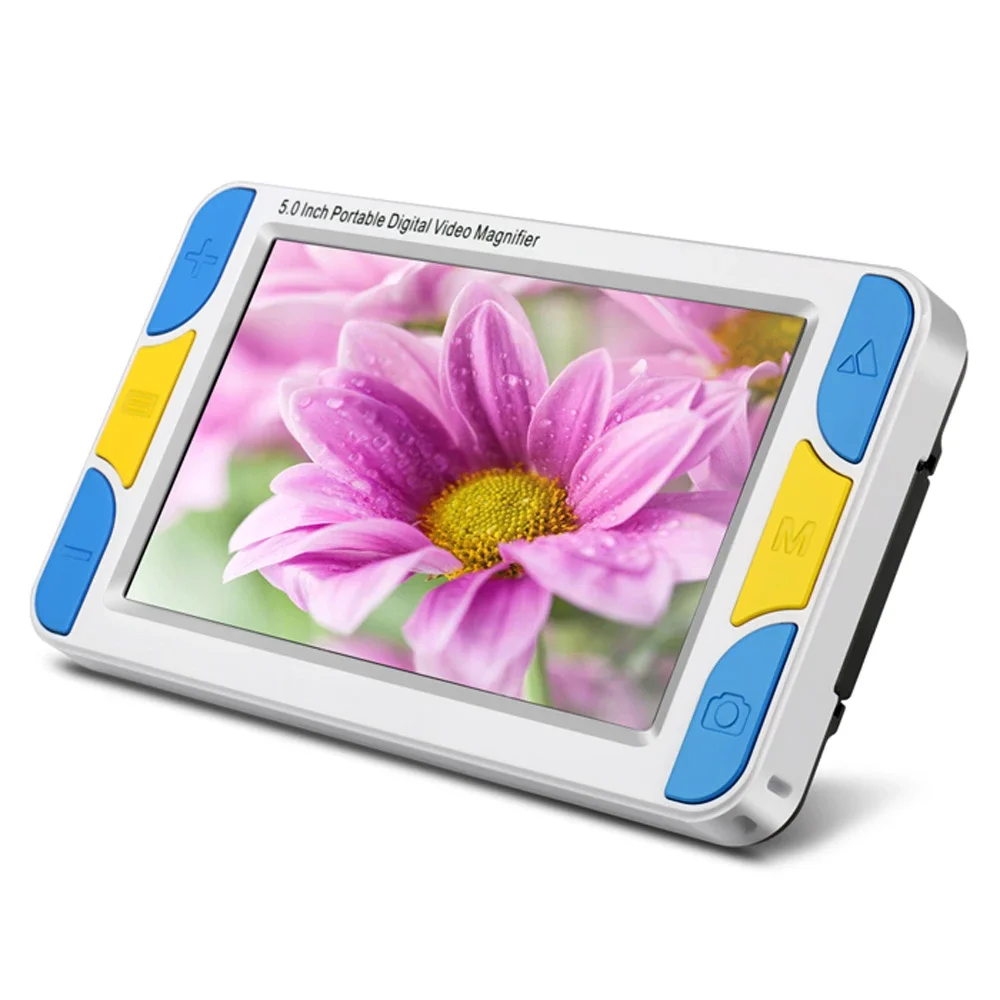

BIJIA 5.0 Inch Portable Functional Smart Digital Video Magnifier with 1080i 60fps Dual Lens for First 2HD Design