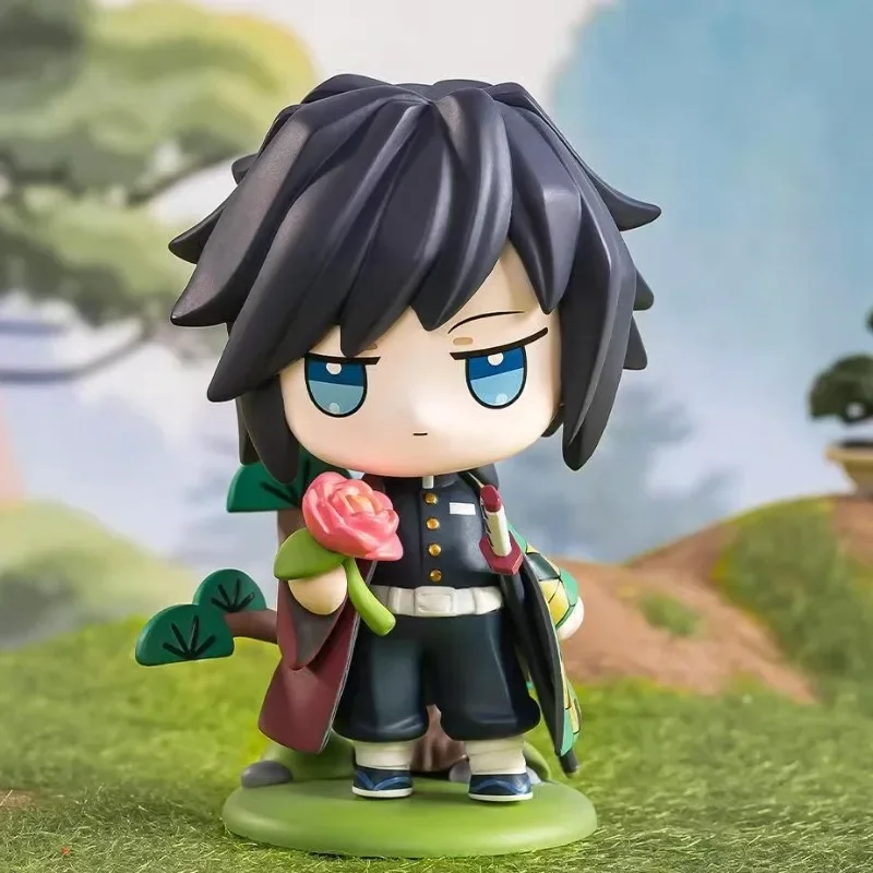 2025 New Pop Mart Demon Slayer Kimetsu No Yaiba Seri Bunga Kelahiran Blind Box Figur Aksi Anime Hadiah Natal Kejutan