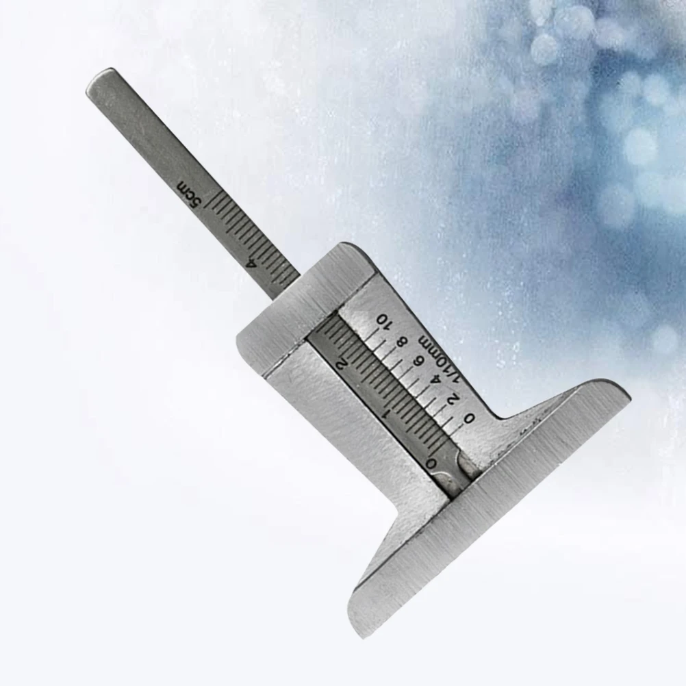 

Tire Tread Depth Gauge Wear Resistant Shockproof Metal Detect Probe Durable Easy Reading Calibration Pattern Accessory