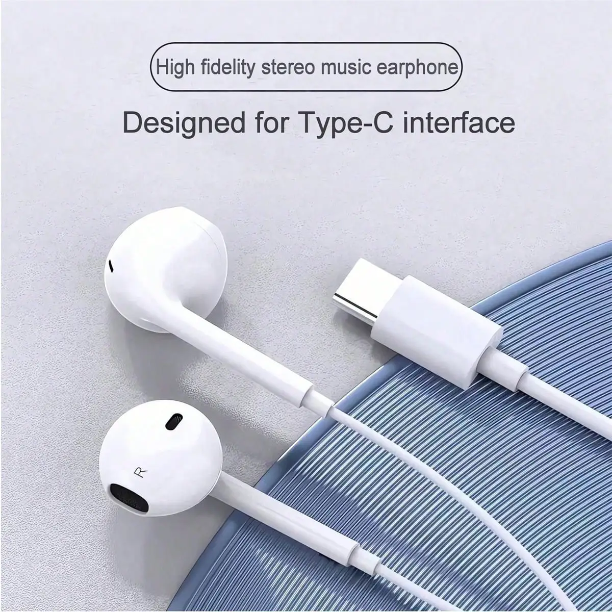 Wired In-Ear Headphones, Type-C/3.5mm/Lightning Port, High-Fidelity Stereo Sound, Noise Proof With Volume Control, Compatible With IPhone/ And Other Smartphones