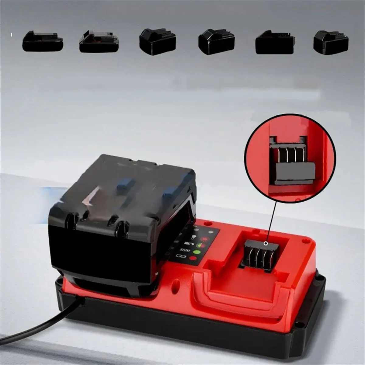 DT91 TO CH07 MWQ Small Dual Charger Fast Charger for ML Power Tools 14.4-18V Lithium-Ion Batteries UK Plug