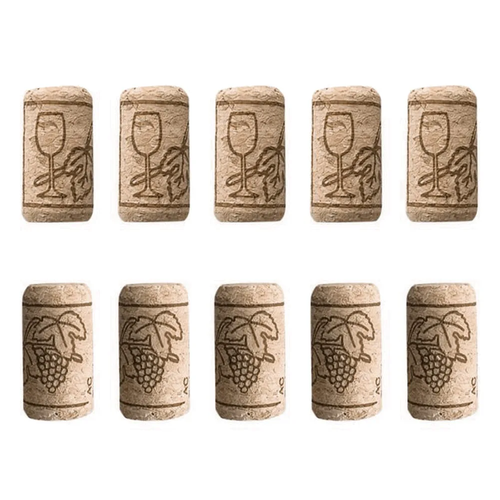 200Pcs Wine Cork Sealing Wine Cork Wine Bottle Stopper Bar Tool Bottle Closure Wooden Sealing Cover