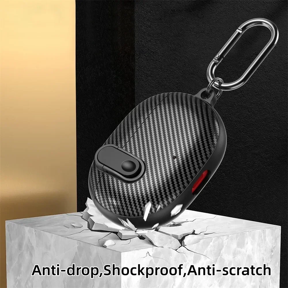 Capas de fone de ouvido para beats studio buds, capa protetora de silicone à prova de choque, interruptor de bloqueio com gancho