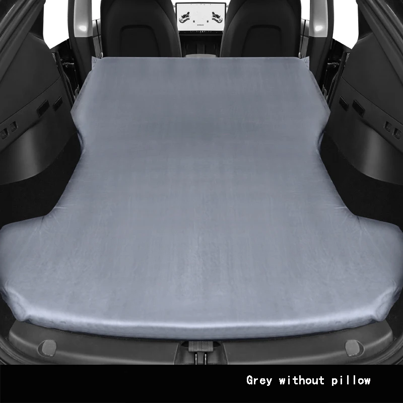 Per Tesla Model Y materasso ad aria gonfiabile campeggio all\'aperto cuscino d\'aria letto in tessuto scamosciato letto da viaggio per auto accessori