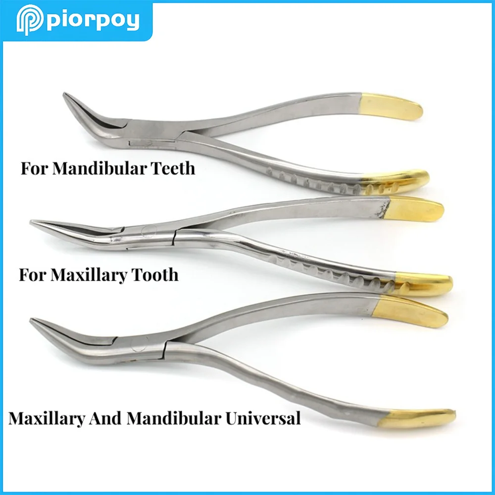 PIORPOY Dental Tooth Root Extraction Forceps Orthodontic Stainless Steel Cutter Plier Bracket Brace Dental Instrument Tool