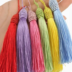 10/5Pcs 15.5cm/6 Inch Tassel Silky Floss Bookmark Tassels With 2Inch Cord Loop Jewelry Making Souvenir DIY Craft Accessory