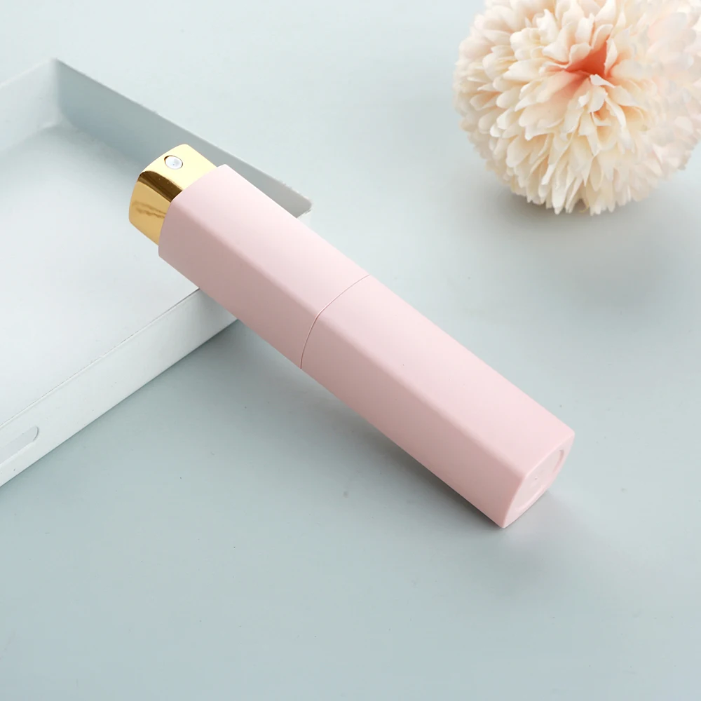 10 قطعة 10 مللي عالية الجمالية متعددة الألوان ABS قذيفة والزجاج الجسم الروتاري الصحافة السائل زجاجات الملء ، رذاذ زجاجات رذاذ العطور