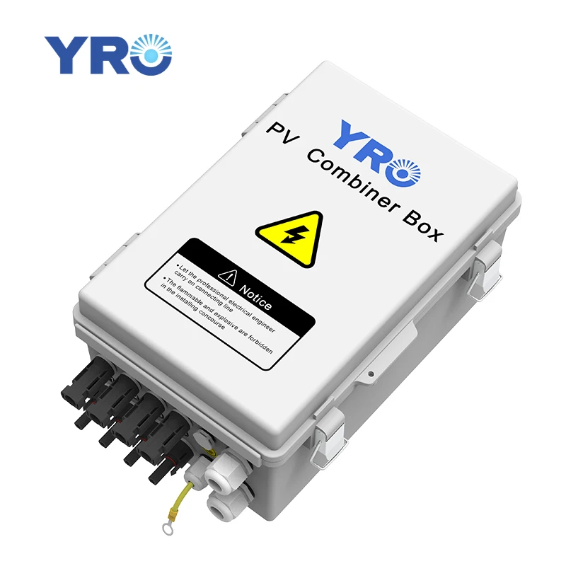 IP65 Waterproof 4 String DC 550V  Electric PV Combiner Box for Solar System Green Power Customized