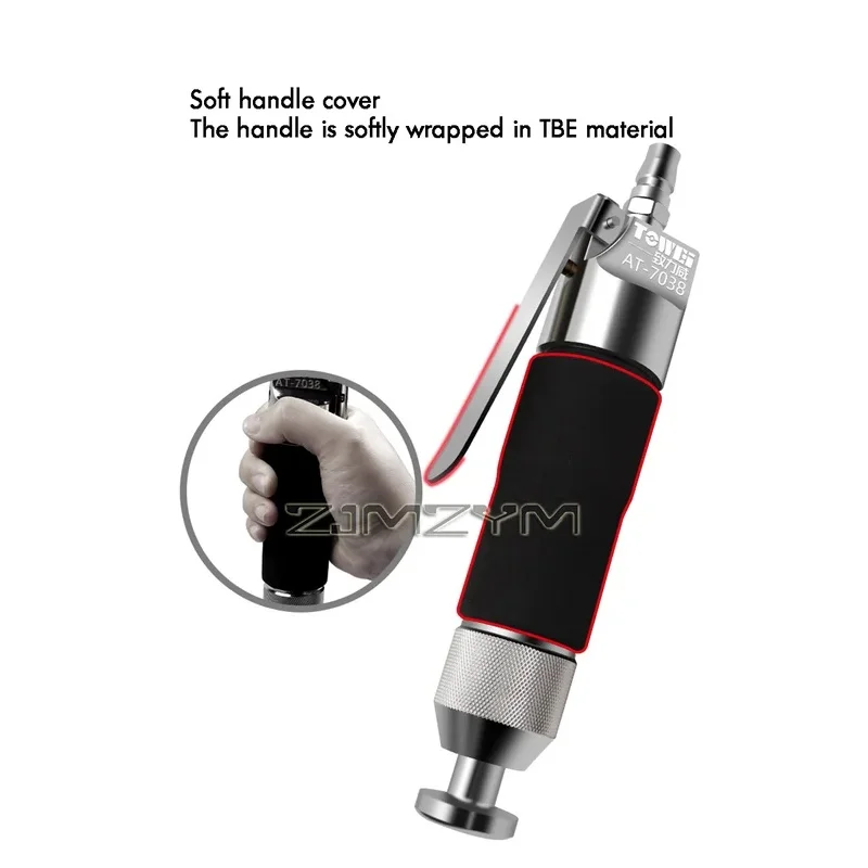 180L/min Straight Pneumatic Hammer Auto Repair Tire Shoe Repair Air Reciprocating Hammer Repair Iron Edge Sealing Pneumatic Tool