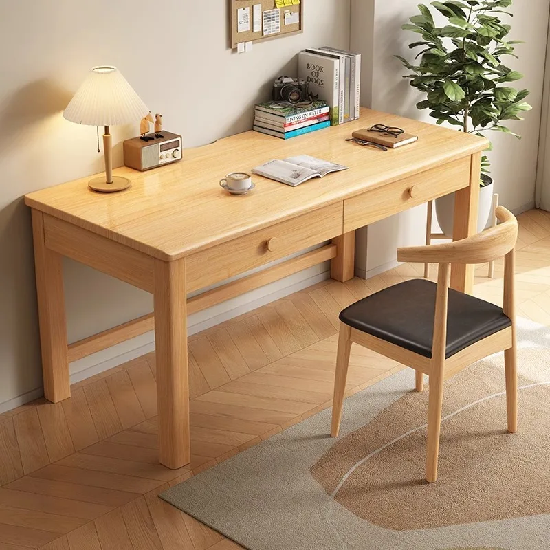 Solid wood desk Home simple office desktop computer desk Bedroom learning desk