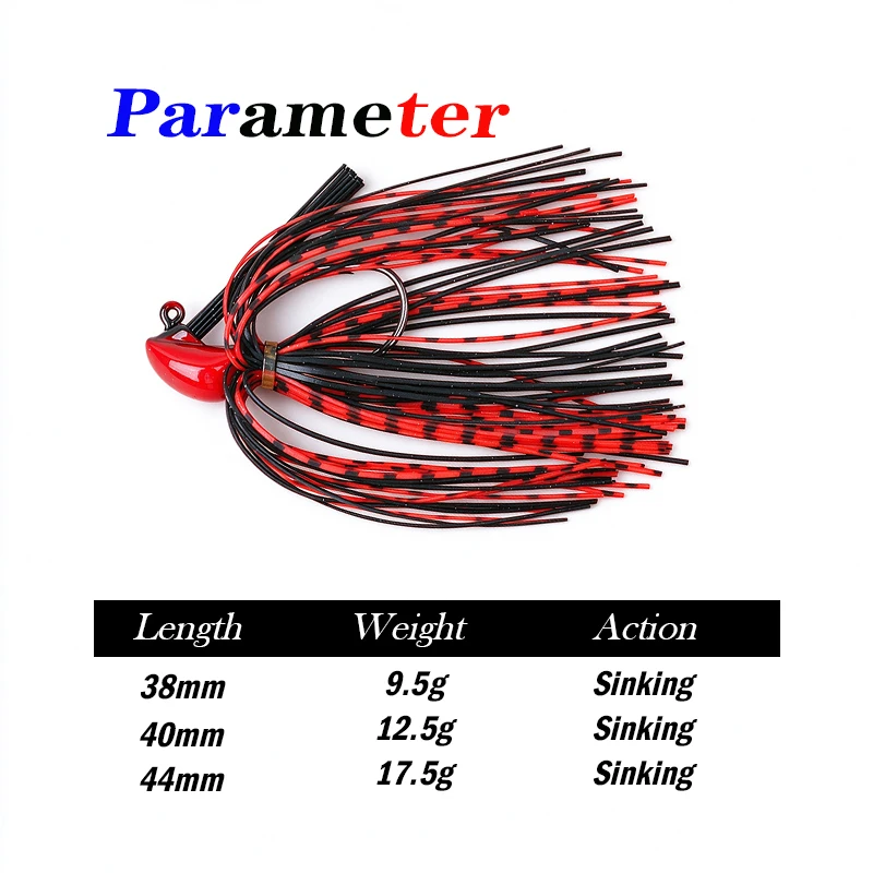 Testar 9.5g 12.5g 17.5g Jig Head Spinner Bait Weedless Jig Chatter Bait Fishing Lures Chatterbait Wobbles For Bass Fish Tackle
