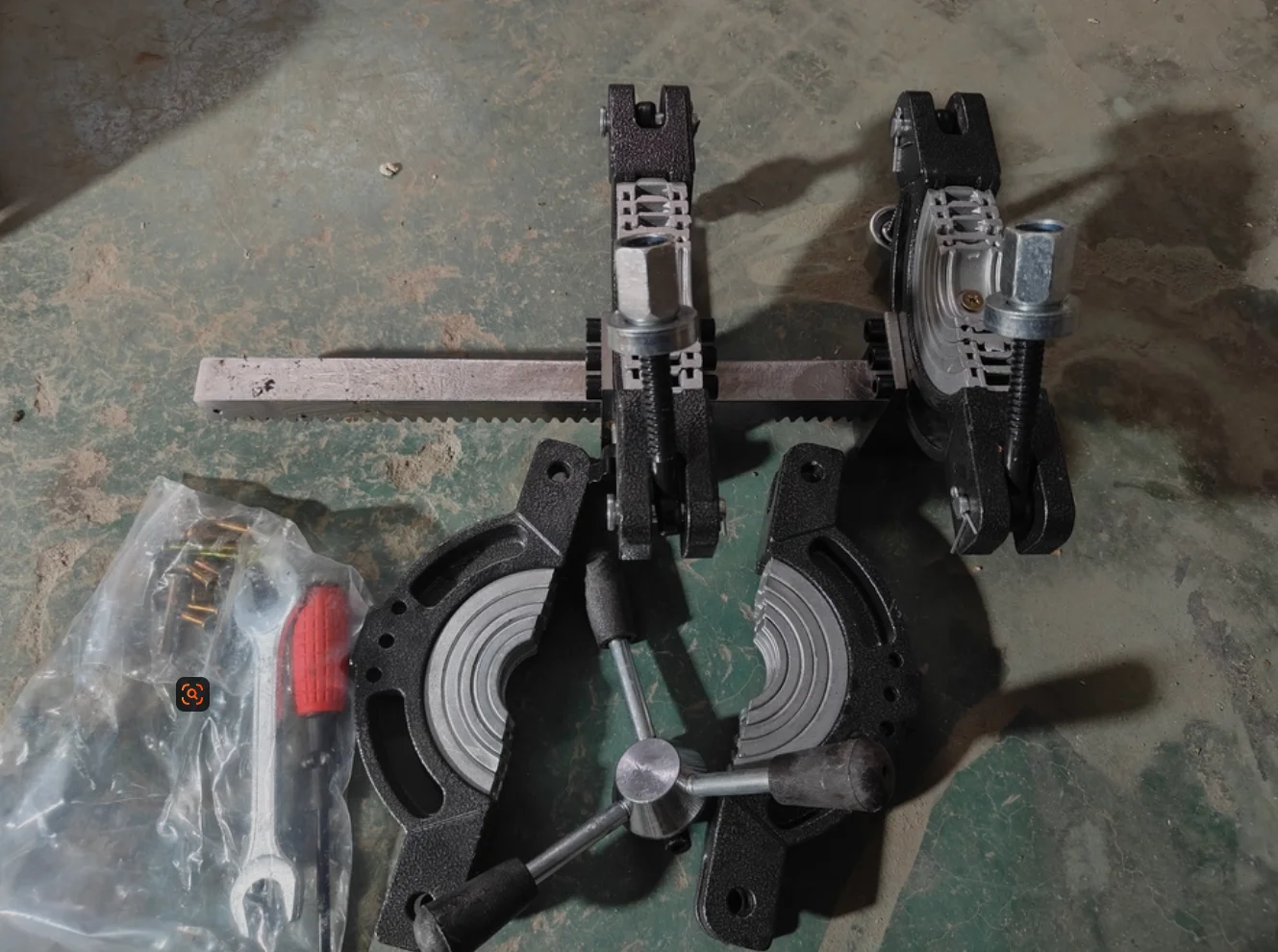 63-160mm Hot Melt Butt Fusion Welding Fixed Frame Socket Welding Clamping Support For Siphonic Drainage Pipe
