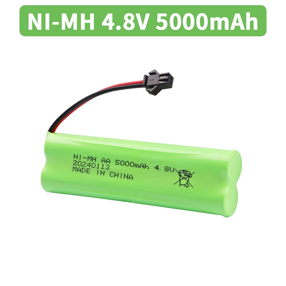 Akumulator 4,8 V 5000 mAh NiMH AA do zabawek Rc Samochody Czołgi Roboty Łodzie Pistolety 4,8 V Akumulator 4 * Akumulator AA 1-10 SZTUK