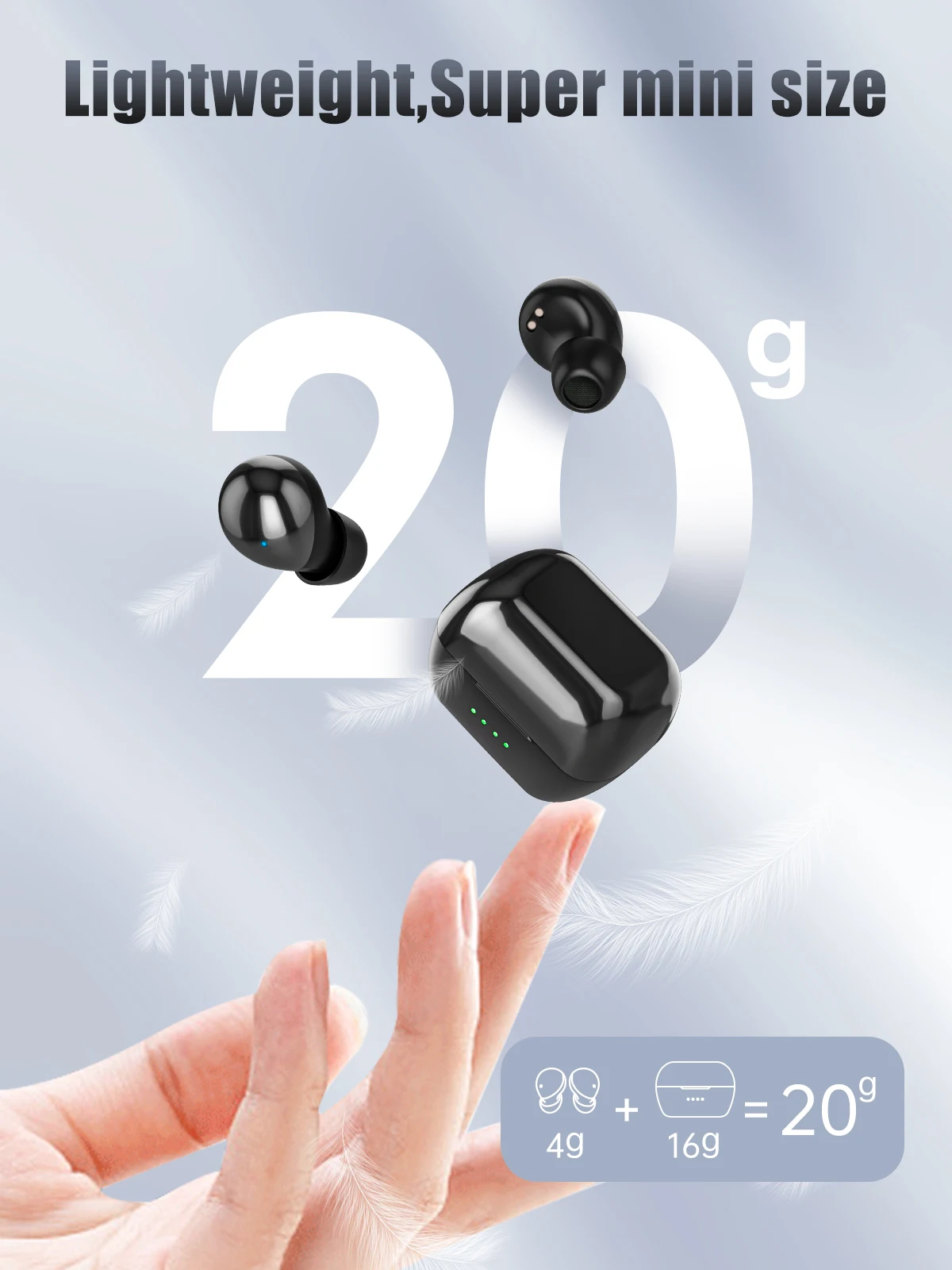 سماعات بلوتوث لاسلكية سماعات النوم للنوم من أجل النائمون الجانبية سماعات أذن صغيرة غير مرئية BT 5.4 سماعات رياضية مع ميكروفونات شفافة عالية الدقة