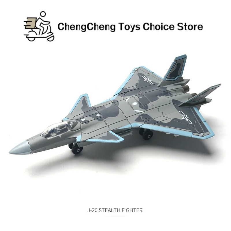 1:100 Creativo Militare Serie Chengdu J-20 Stealth Fighter Fuoco Fang Multiuso Jet Modello Giocattoli Per I Bambini Regali Di Natale