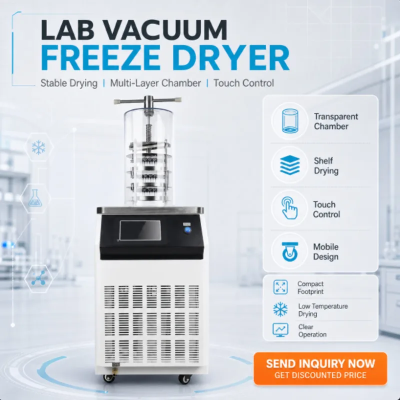 12N-18ND vertical small vacuum pre freezing laboratory dryer