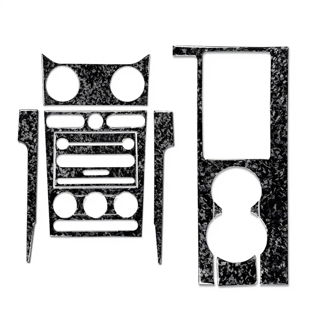 

For Ford Mustang 2005-2009 Center Console Panel Gear Shift Forged Carbon Fiber Covers