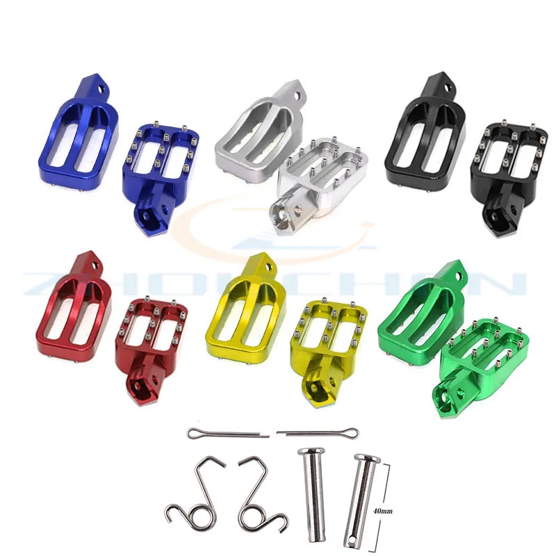 

5 Colors Motocross Foot Pedals Pegs Motorcycle Accessories Rests Fit For CRF50/150 KLX110 TTR110 Pit Dirt Bike