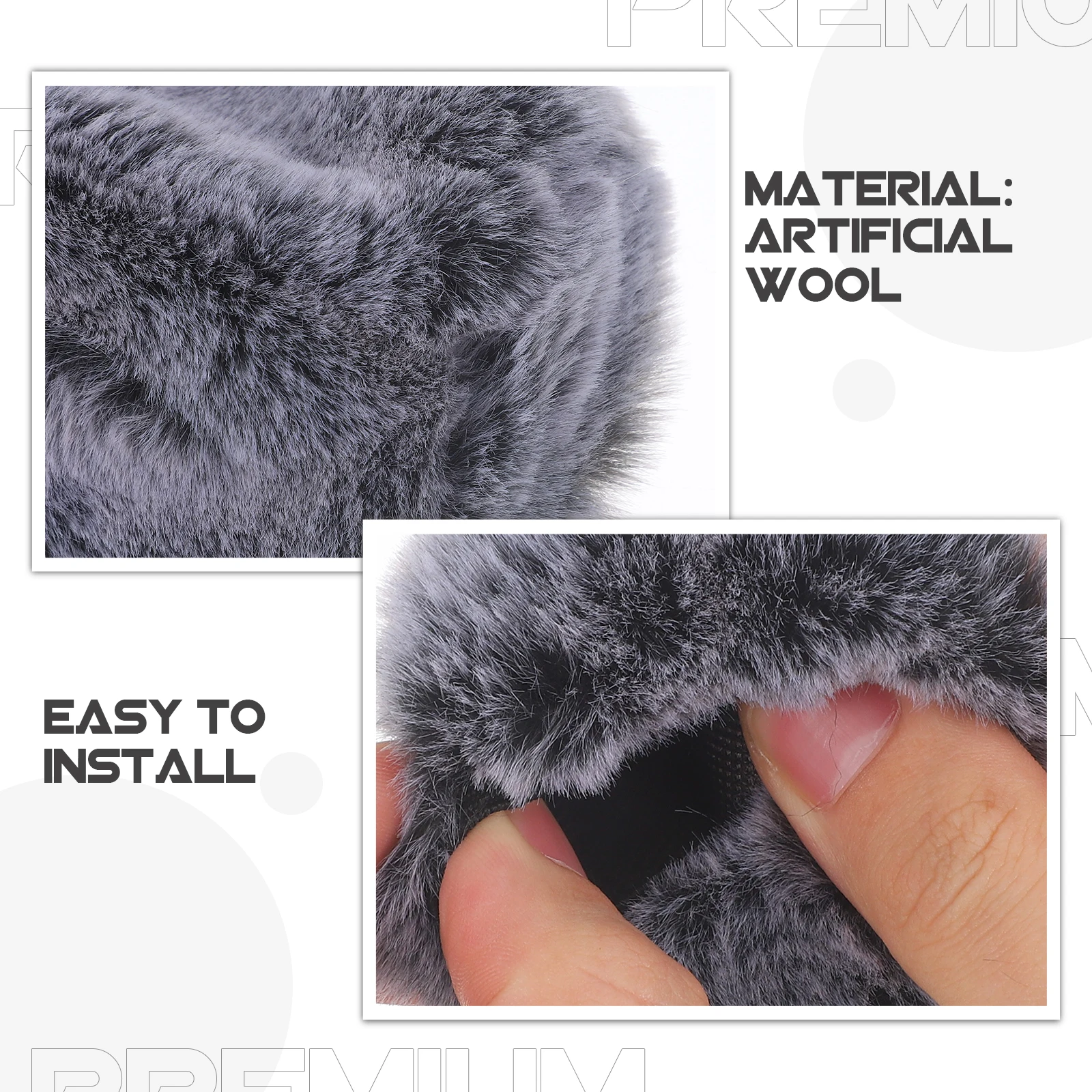 

2 Pcs Microphone Covers for MK4 Windproof Pop Filter Protective Artificial Recording Accessories