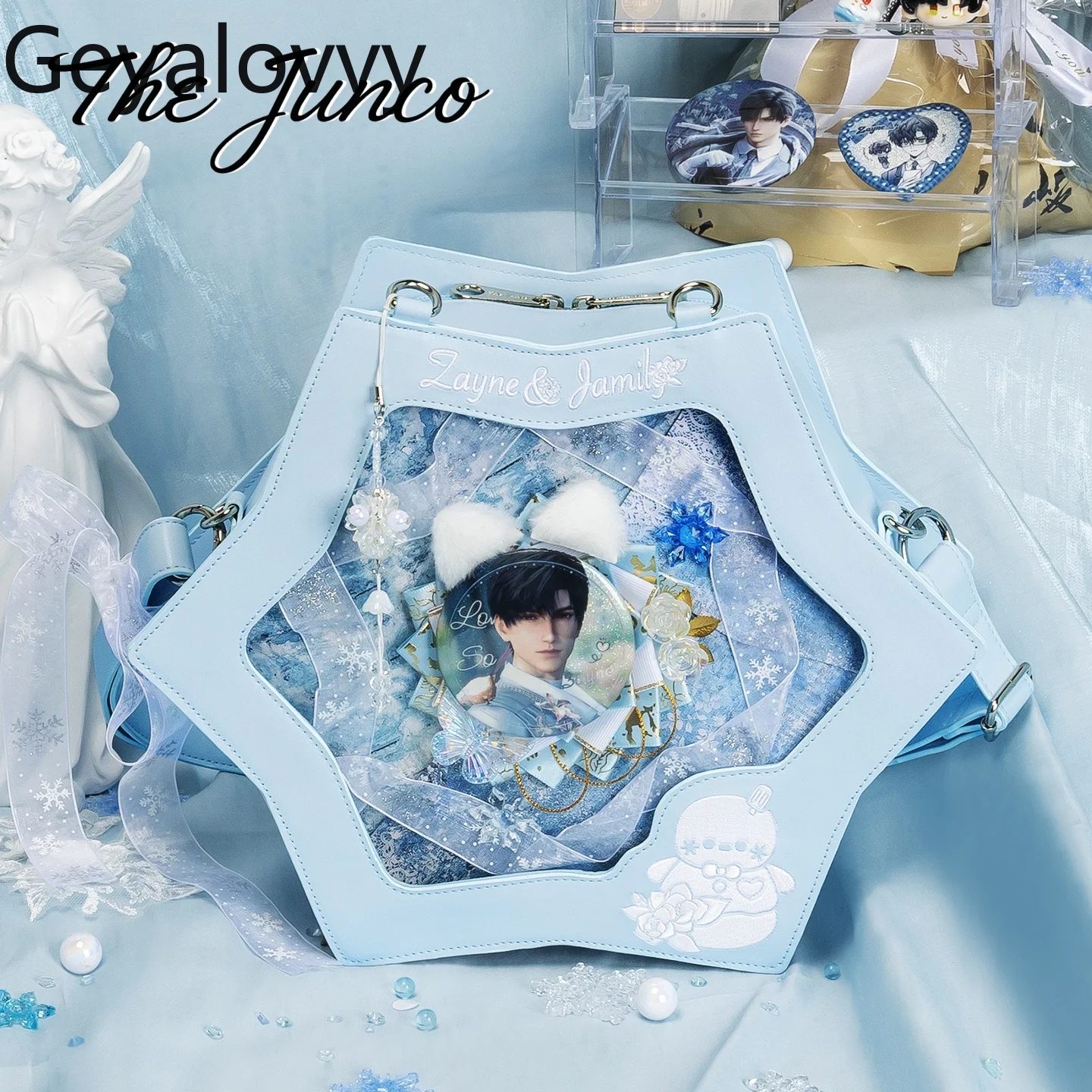 حقائب لوليتا ستايل النسائية الأصلية ذات سعة كبيرة حقيبة كتف مفردة/مزدوجة للنساء حقائب ظهر عصرية حلوة ولطيفة للفتيات #1