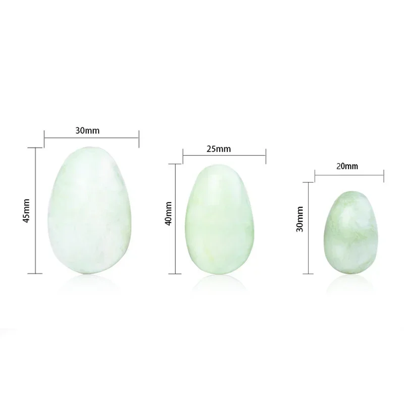 Natural Xiuyan Jade Yoni Egg   Lady Kegel Fitness Apparatus Vaginal Muscle Tightening Ball  Massager