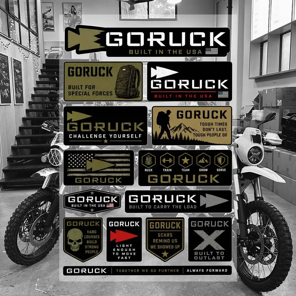 G-O-Ru-CK Ästhetische Graffiti-Aufkleber, wasserdichte PVC-Aufkleber für Auto, Motorrad, Skateboard, Helm, Notizbuch