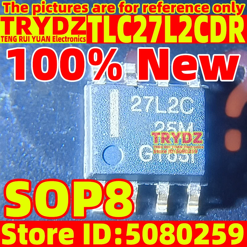 

100-3 шт. 100% новый интегрированный чип операционного усилителя TLC27L2CDR SOP8