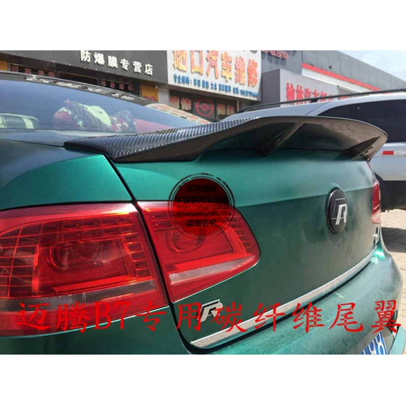 

For Volkswagen Passat B7 Spoiler 2013-2015 Magotan Spoiler Carbon Fiber Car Rear Wing Resin Fiber Primer Color Rear Spoiler