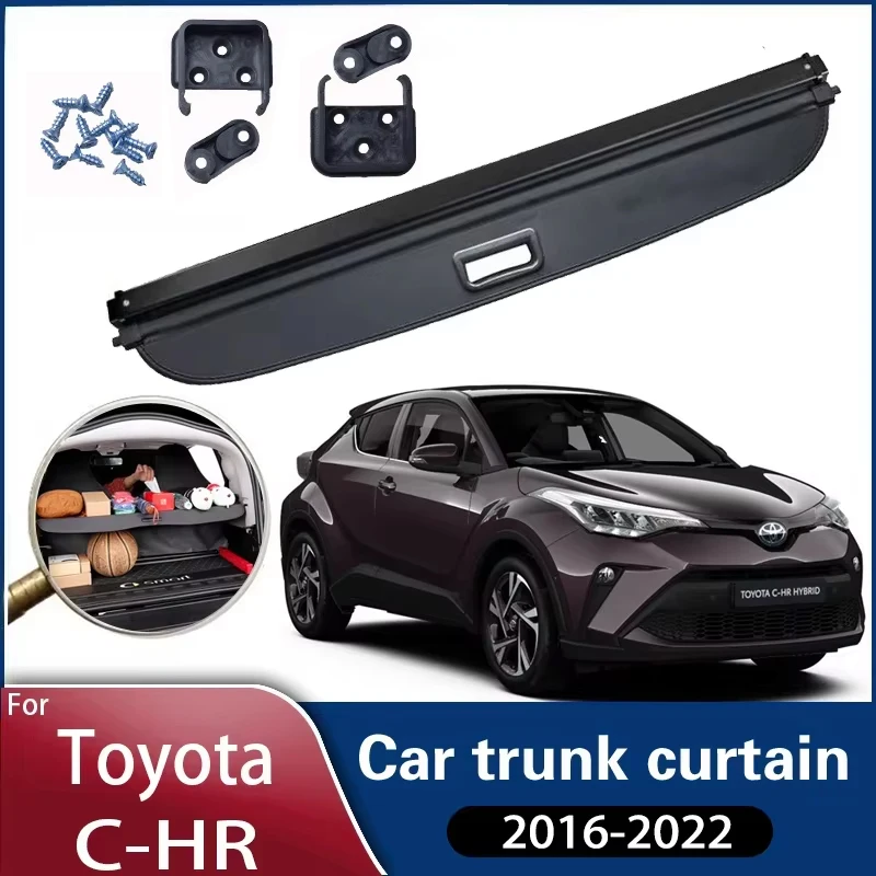 

Автомобильные чехлы для занавесок для багажника Toyota C HR 2020 аксессуары для оформления заднего багажника автомобиля 2016 ~ 2022 разделительные аксессуары
