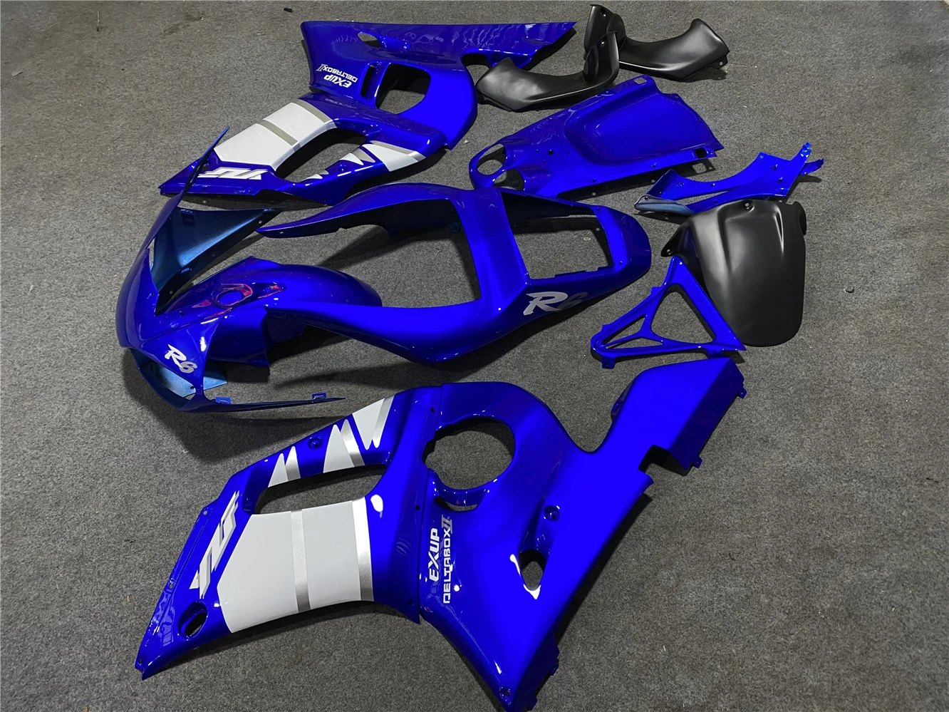 Motorcycle Fairing Kit for Yamaha R6 98-02 YZF600 1998 1999 2000 2001 2002 Fairing Blue White