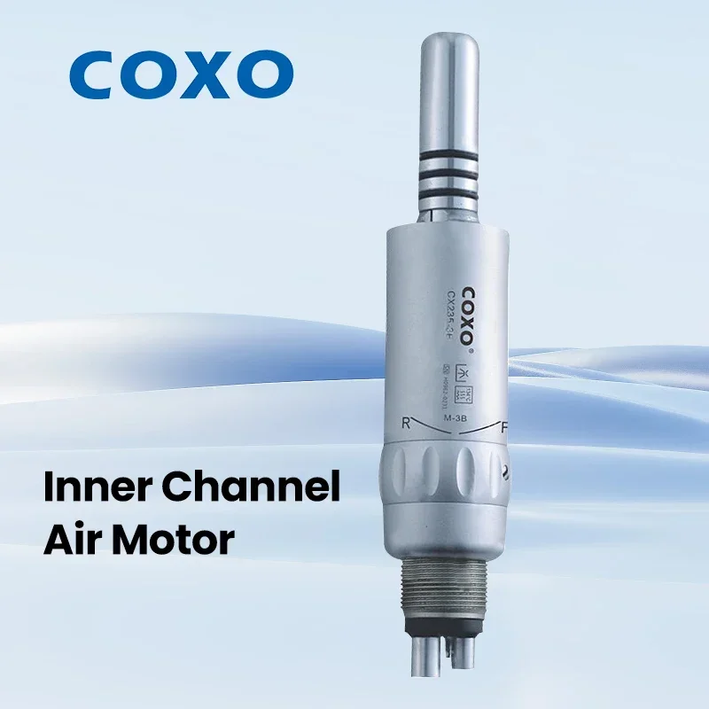 COXO CX235-3B Dental Contra-Angle Low-Speed Handpiece - Inner Channel Transmission for Shank-Type Rotary Tool Compatibility