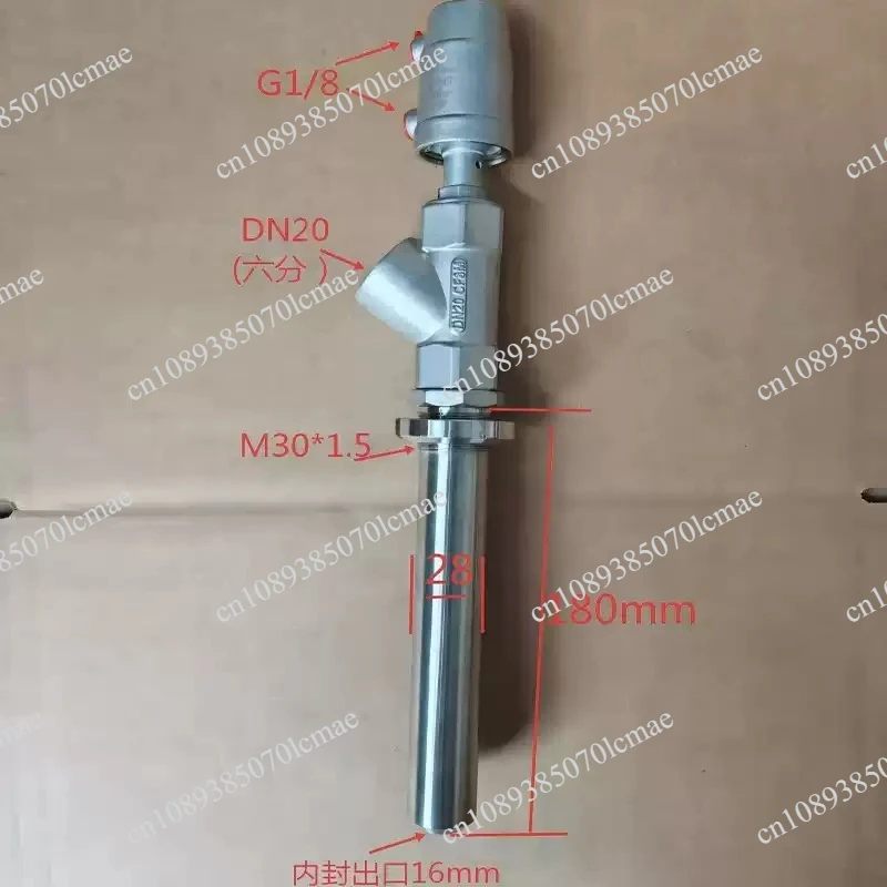 Filling Machine with Stainless Steel DN15 Extension Rod Anti-drip Pneumatic Discharge Nozzle Filling Valve Customization
