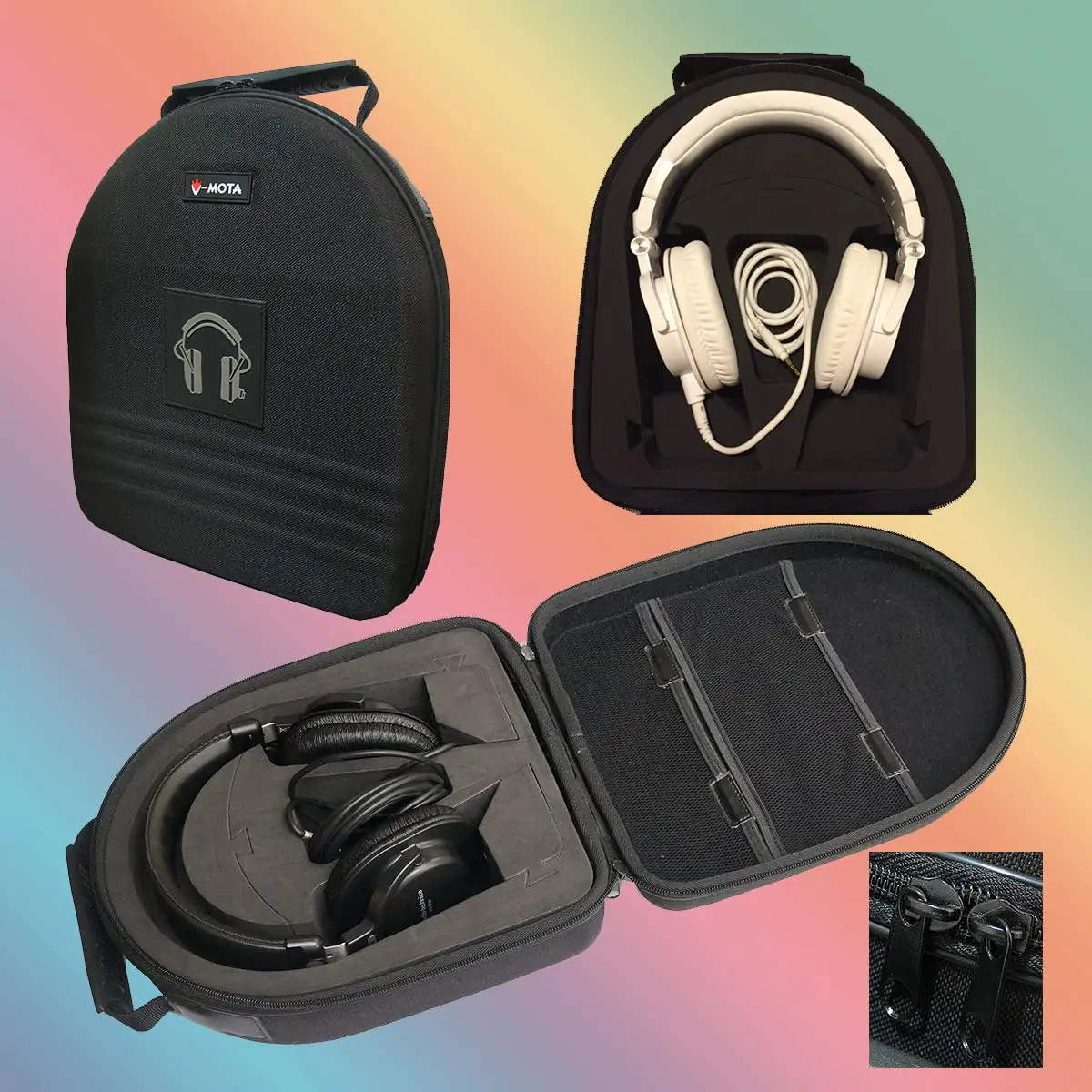 TDG Headphone Suitcase Carry case boxs for Sony MDR-7506 /CD900ST / V6 / 7509 / 1R / 1A / 10R / 1000X / V900 / V600 Headset