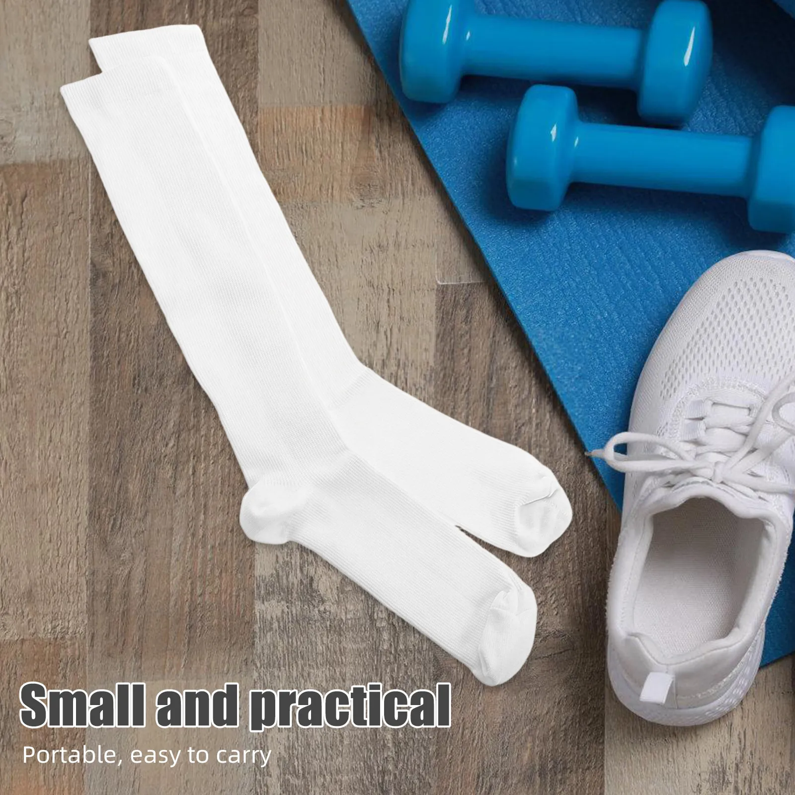 

3 пары мужских компрессионных носков для бега, высокие до колена, для поддержки икроножных мышц, снятия усталости, из дышащей ткани, для тренировок в спортзале, походов и спортивных занятий