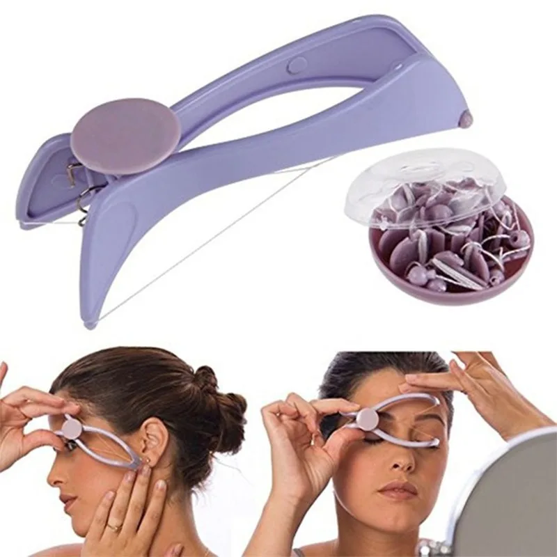 

Protable Facial Hair Remover Spring Threading Face Cheeks Arm Epilator Facial Massager Makeup Beauty Tool for Women and Girls
