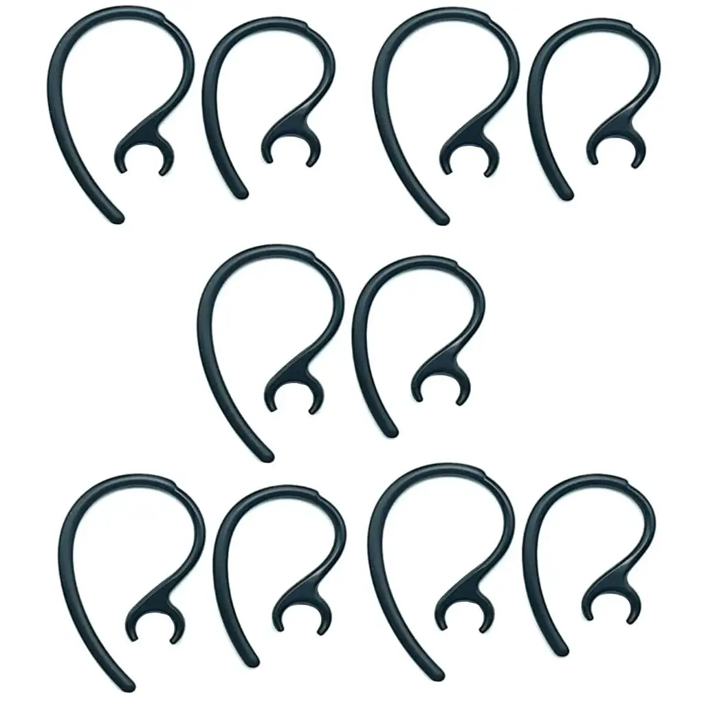 3-6pack 10 Pieces Replacement Earhook Ear Earloop Clip for Headset