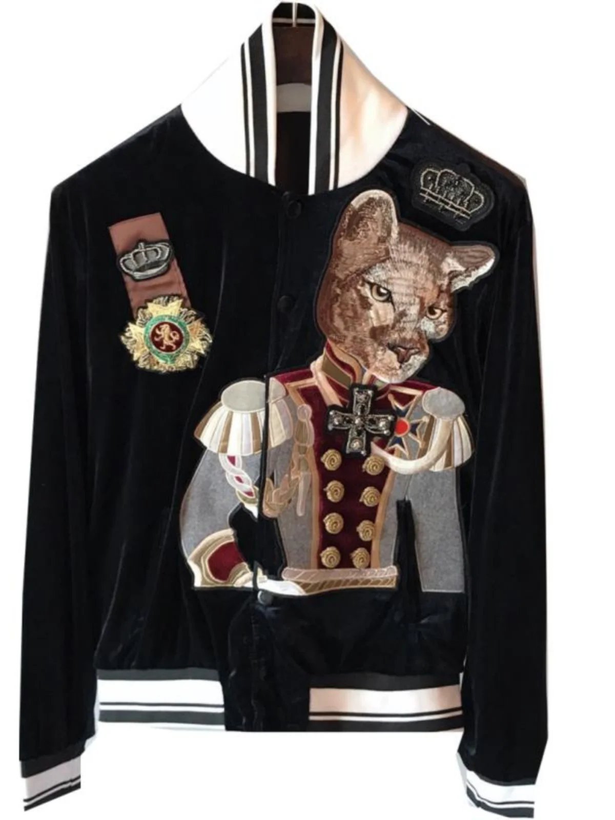 Fashion Autumn Winter Men\'s Women\'s Jackets Slim-Fit Embroidered Long Sleeve Jackets Stand Collar Baseball Uniform Jacket Coats