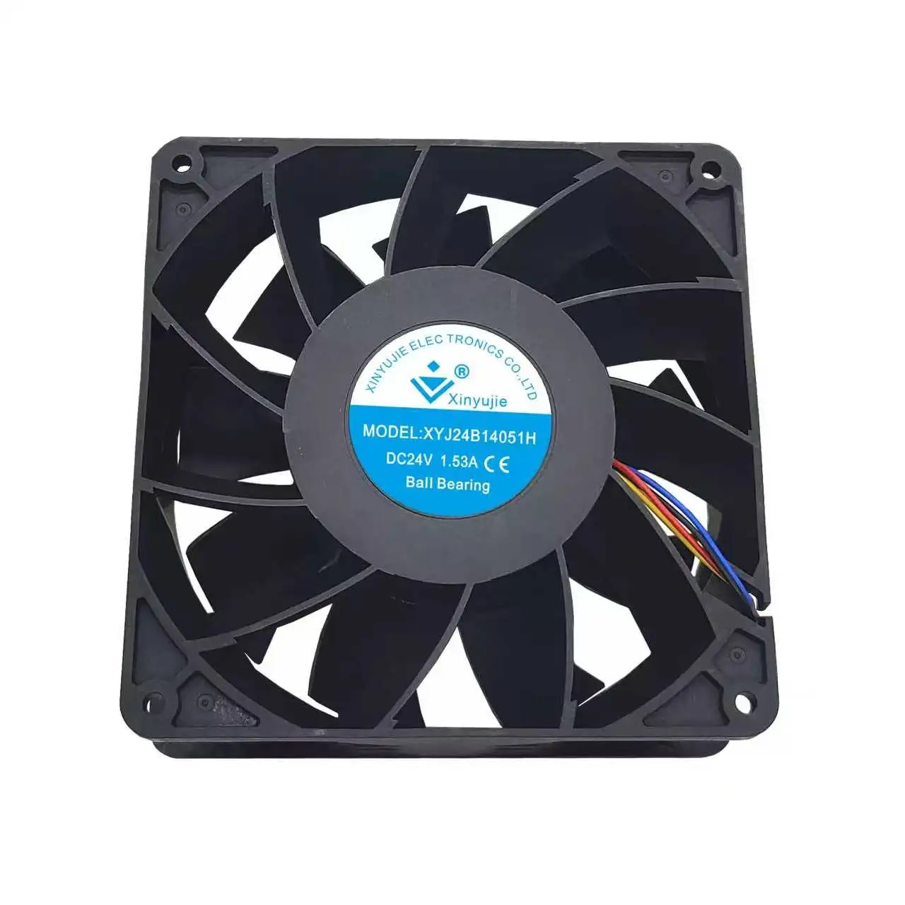 original-for-xinyujie-xyj24b14051h-dc-24v-153a-140mm-14051-14cm-dual-ball-bearing-high-speed-server-chassis-cooling-fan