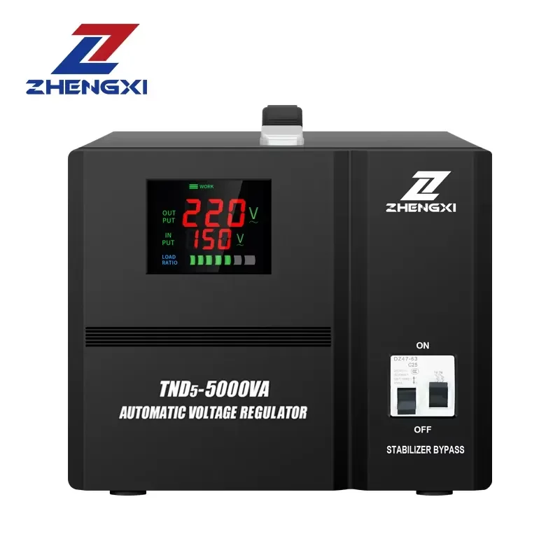 High Efficiency 3KVA to 5KVA Industrial Servo Motor Voltage Stabilizer AC Current Voltage Guard for Various Electrical