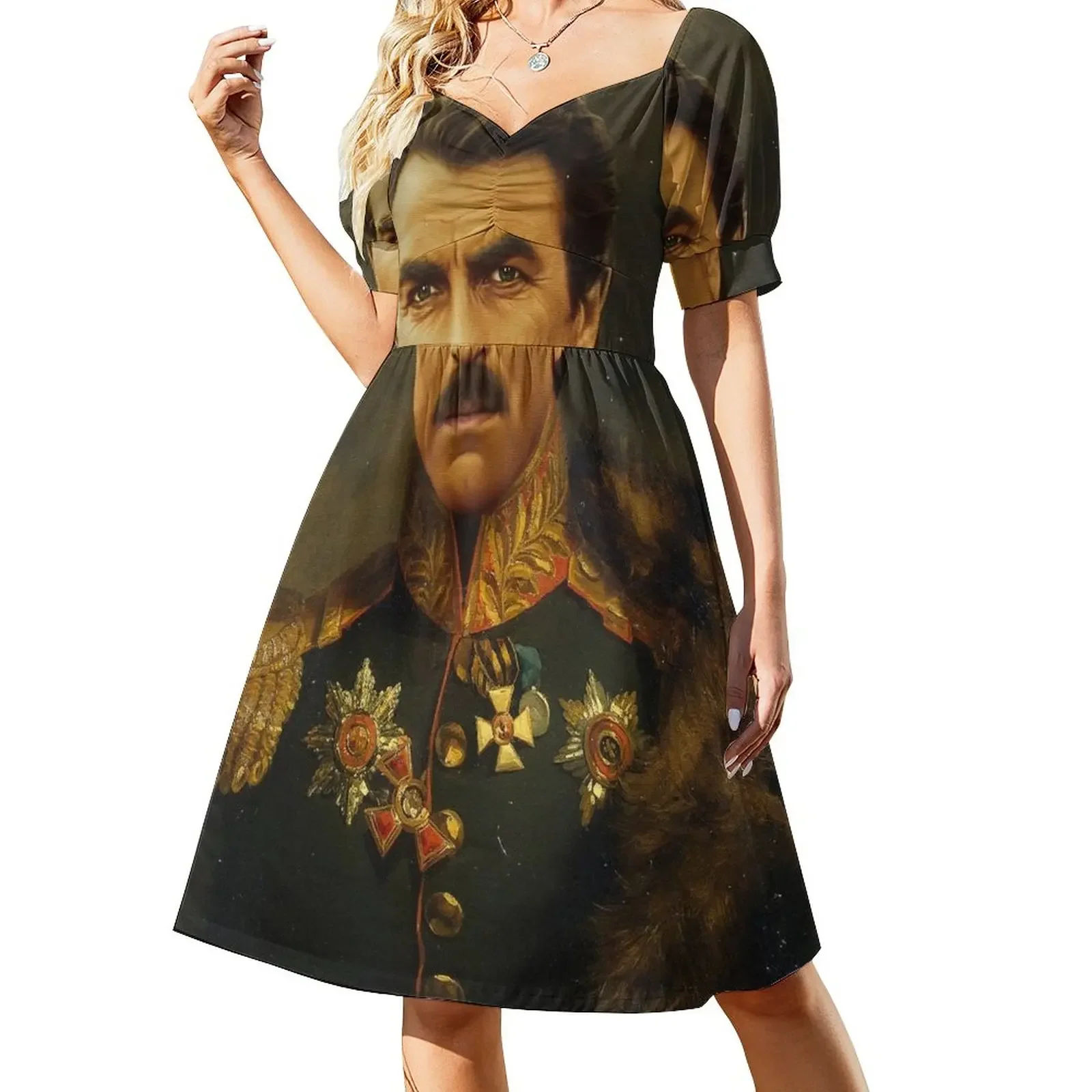 

Tom Selleck - replaceface Short-Sleeved Dress Long dress dresses for women