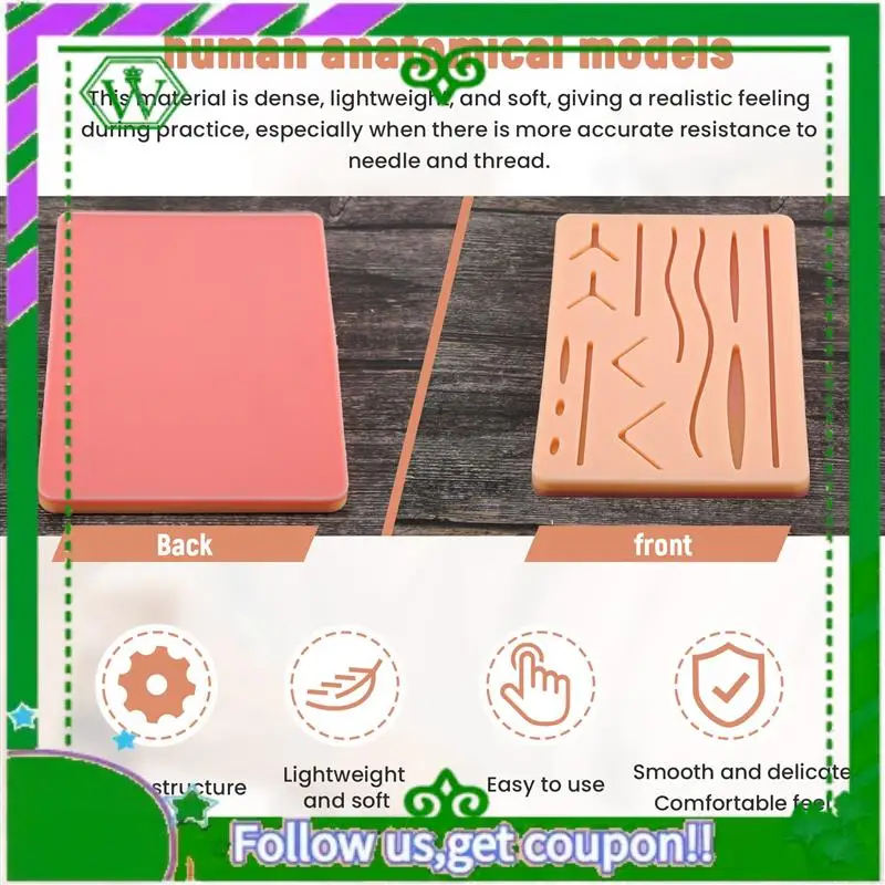 ABIK-Skin Suture Training Kit Pad Suture Training Kit Suture Pad Trauma Accessories For Practice And Training Use
