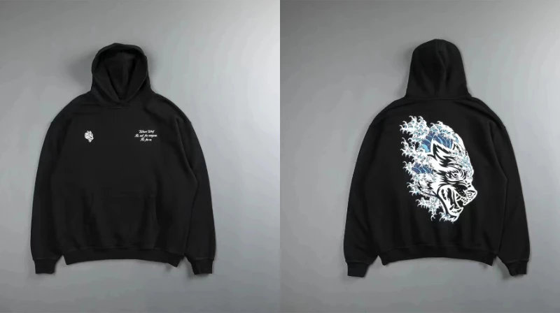 سويت شيرت وولف هيد تيري للياقة البدنية وكمال الأجسام من القطن الناعم ورأس الذئب بمقاسات أوروبية أمريكية للياقة البدنية سويت شيرت رياضي #3