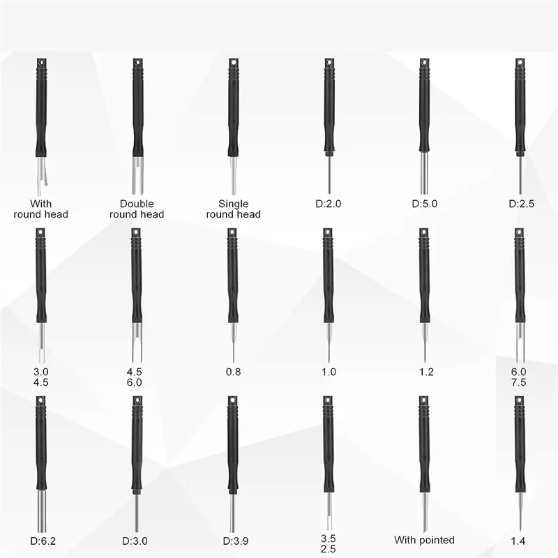 ชุดเครื่องมือถอดขั้วต่อ M93K 18 ชิ้น ชุดเครื่องมือถอดพิน ชุดเครื่องมือถอดสายไฟฟ้ารถยนต์